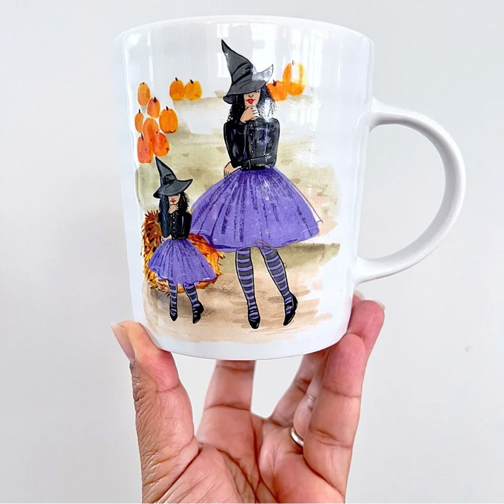 Prima Design Halloween Mommy and Daughter Witches Extra Large Ceramic Mug